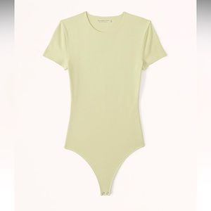 Short Sleeve Cotton Seamless Fabric Bodysuit - NWT